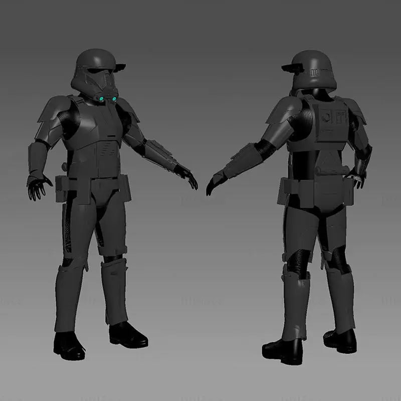 Death Trooper Full Armor fra Star Wars 3D Print Model