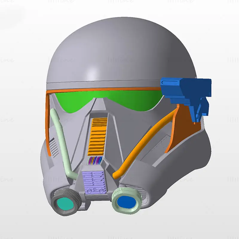 Death Trooper teljes páncélja a Star Wars 3D nyomtatási modelljéből