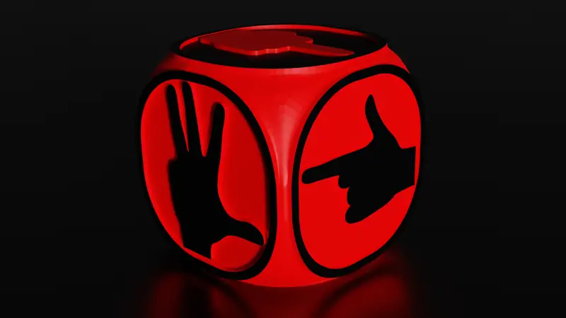 DeathPool D6 Dice Model imprimabil