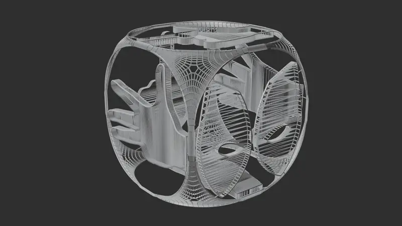 DeathPool D6 terninger Utskrivbar modell