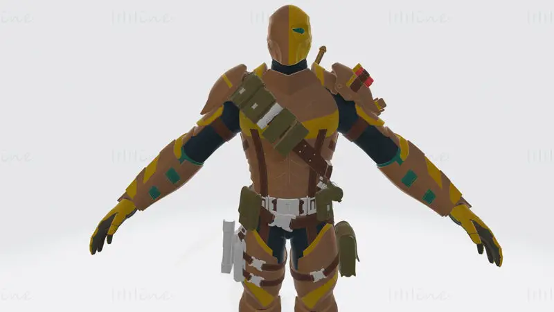 Deathstroke Arkham Knight Full Armor Suit 3D Print Model STL