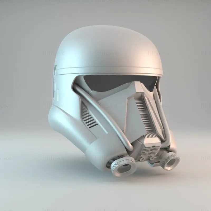 Přilba DeathTrooper na modelu Star Wars 3D Print STL