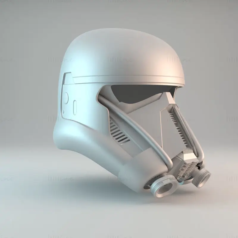 Přilba DeathTrooper na modelu Star Wars 3D Print STL