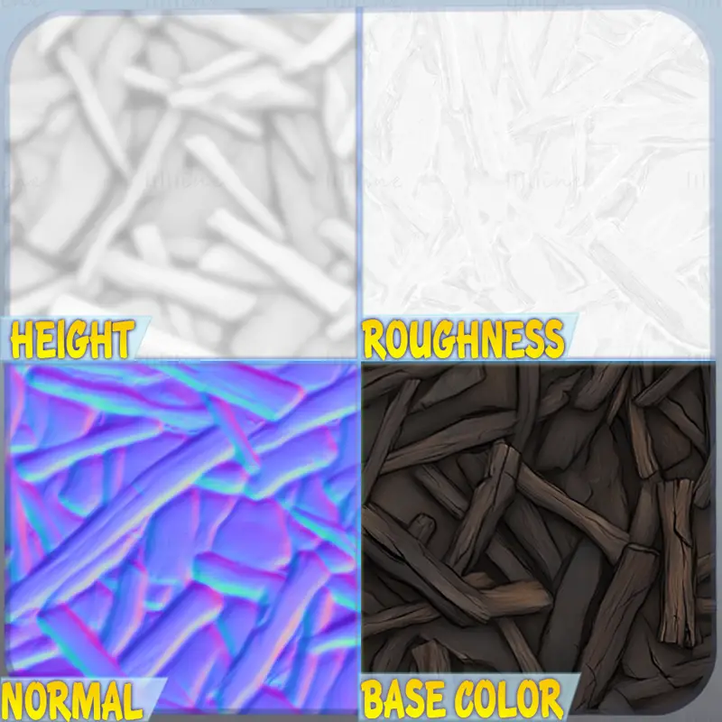 Debris Seamless Texture PNG