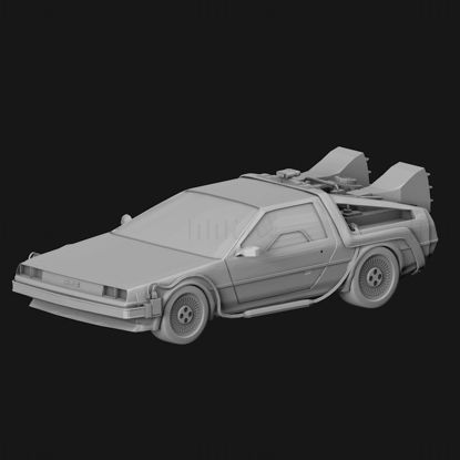 DeLorean 3D tiskarski model STL