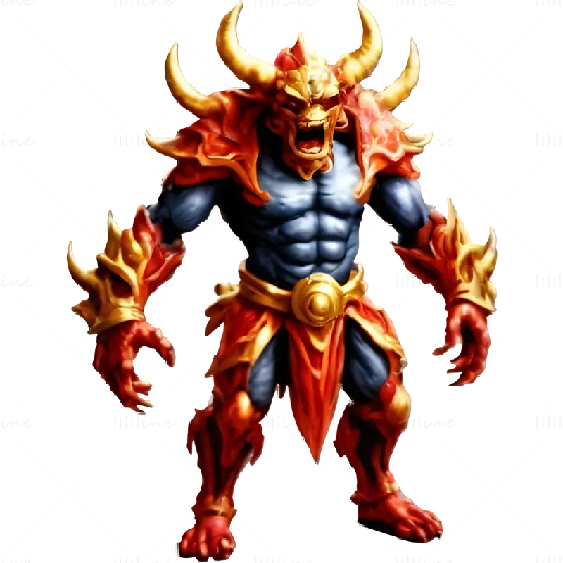 Demon Lords Koleksiyonu - Fantezi Karakter 3D Baskı Model Serisi