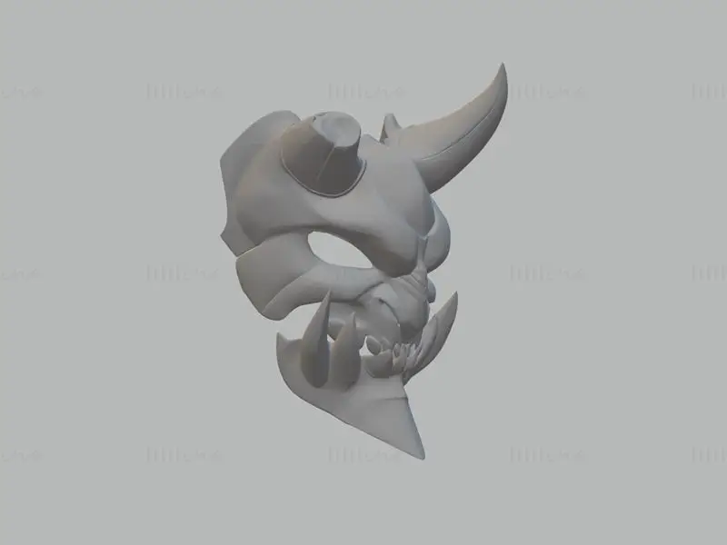 Model masky démona 3D tisk STL