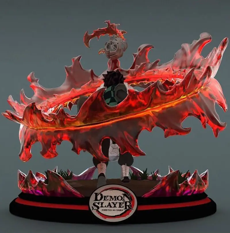 Demon Slayer – Tanjiro vs Rui 3D Printing Model STL