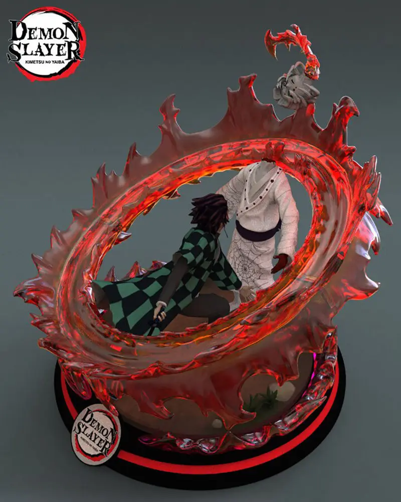 Demon Slayer – Tanjiro vs Rui 3D Printing Model STL