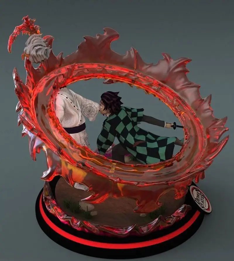 Demon Slayer – Tanjiro vs Rui 3D Printing Model STL