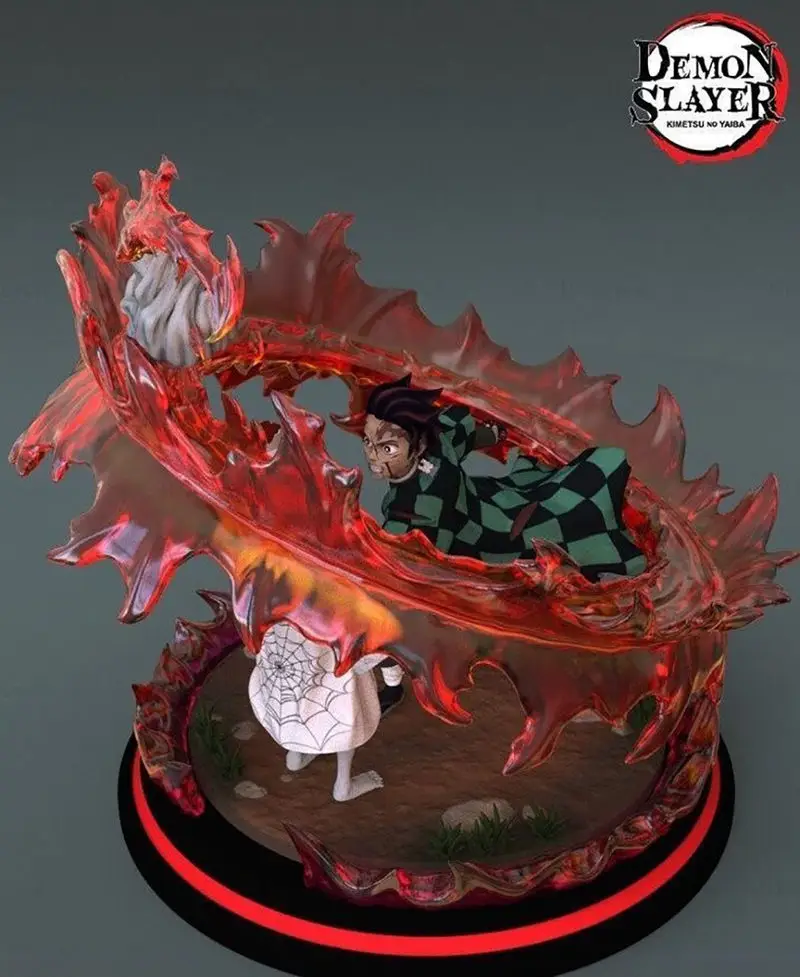 Demon Slayer – Tanjiro vs Rui 3D Printing Model STL