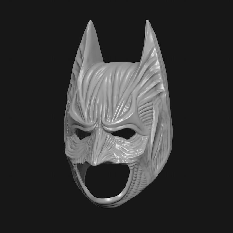 Máscara de capacete batman estilo demônio Halloween modelo de impressão 3d
