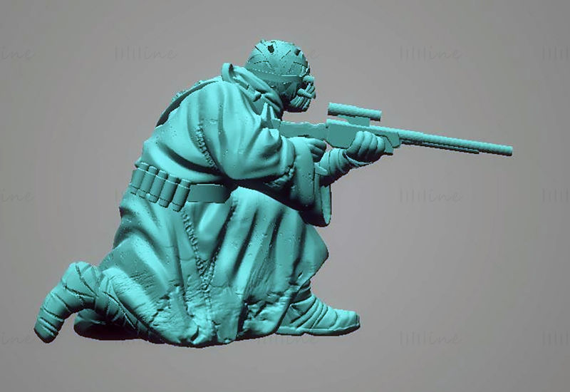 Desert Warrior 3D Printing Model STL