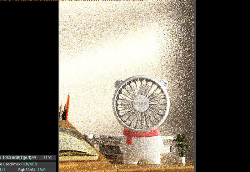 Stolní ventilátor 3D scéna cinema4d model