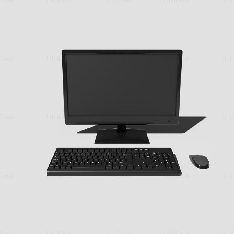 Desktop PC 3D Model