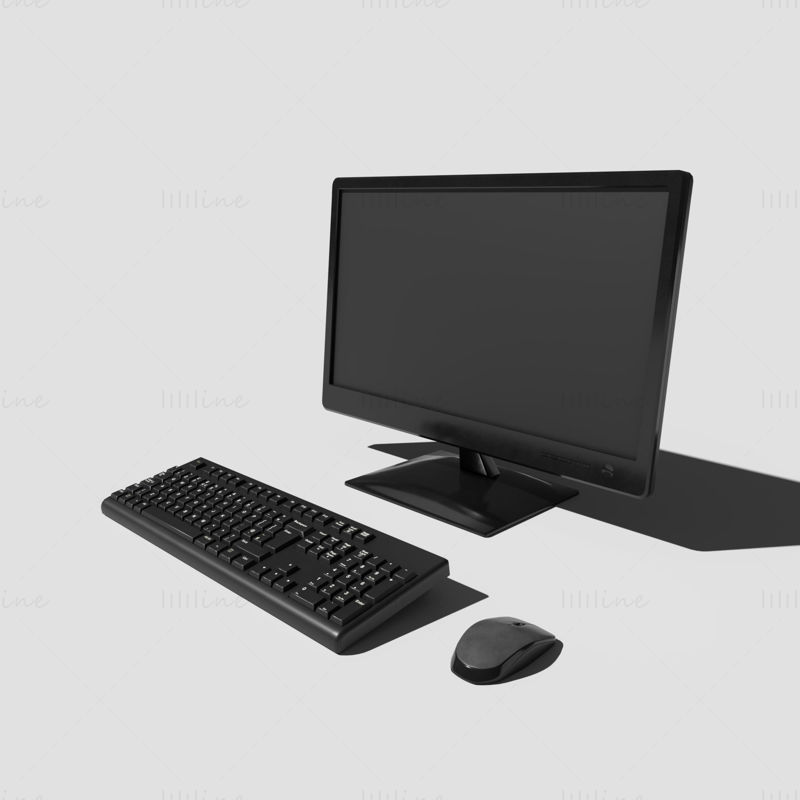 PC de escritorio modelo 3D
