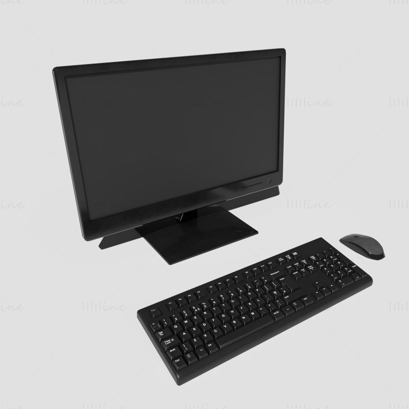 PC de escritorio modelo 3D