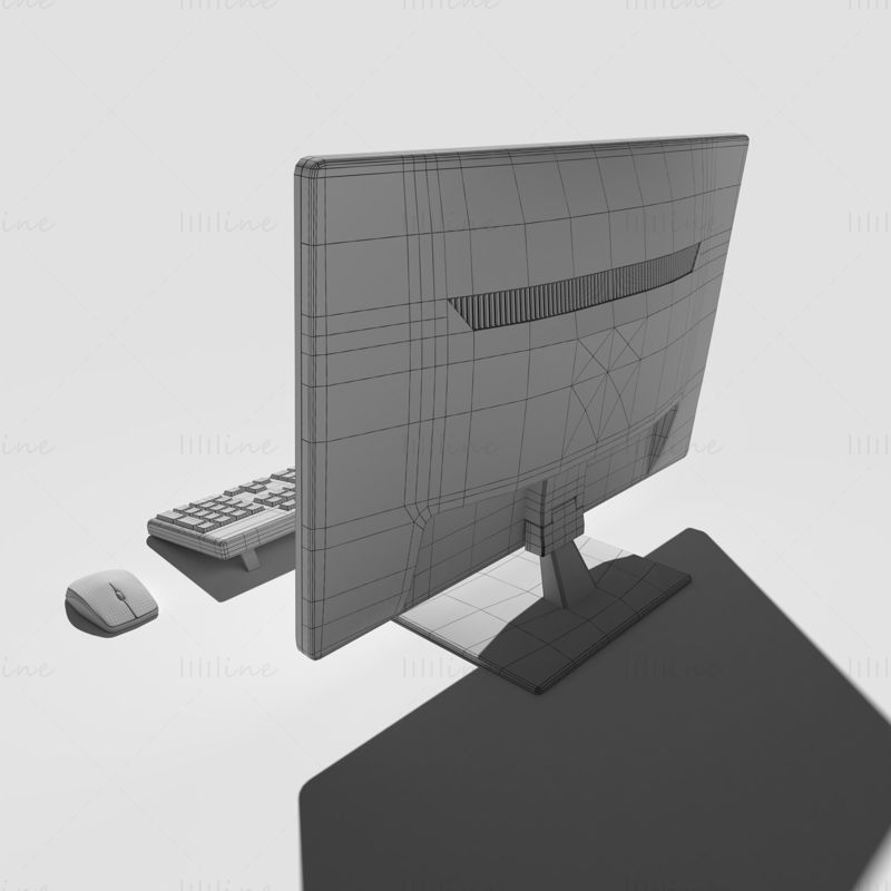 3D модель настольного ПК