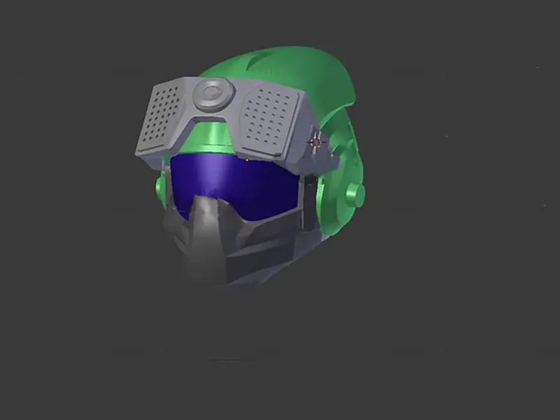 Modello di stampa 3D STL del casco Crytocrence di Destiny 2