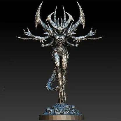 Diablo Statue 3D Print Model STL fájl