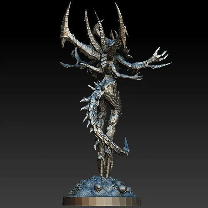 Archivo STL del modelo de impresión 3D de la estatua de Diablo