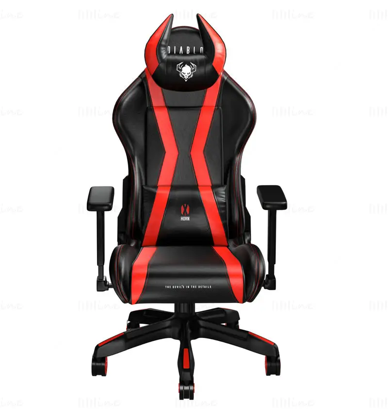 Fotoliu de gaming Diablo X-Horn model 3d de la Diablochairs