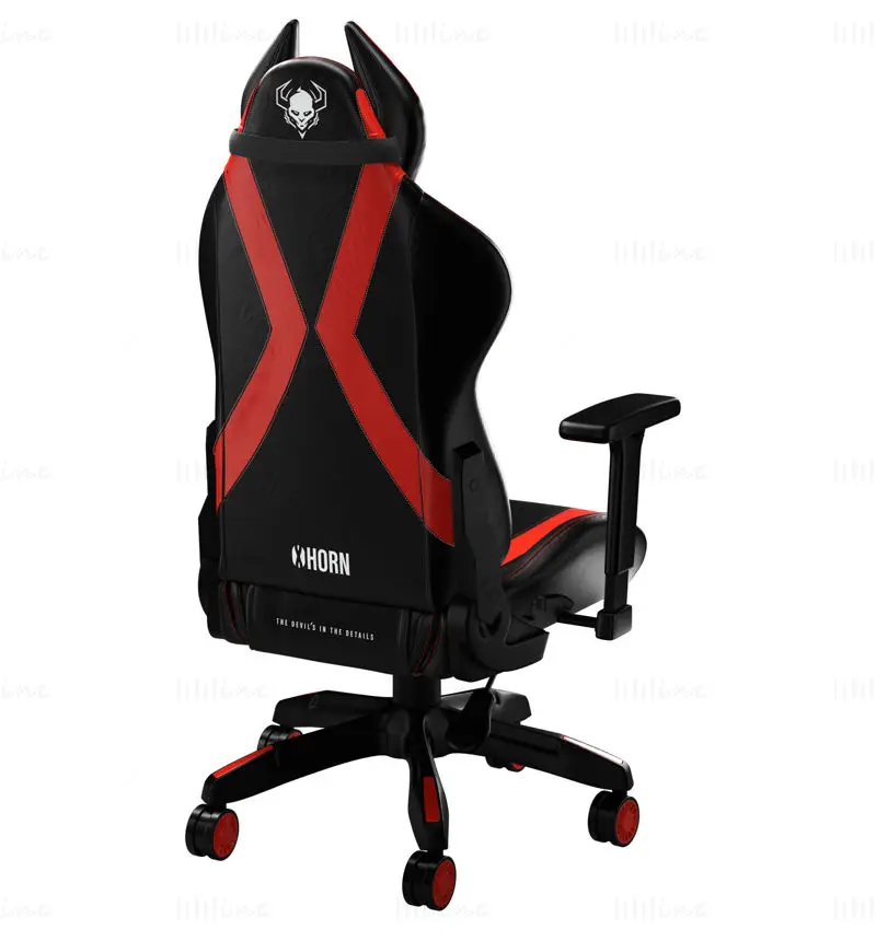 Fotoliu de gaming Diablo X-Horn model 3d de la Diablochairs