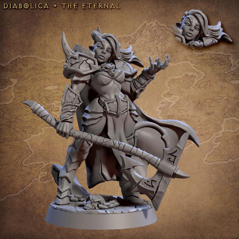 Diabolica the Eternal 3D Printing Model STL