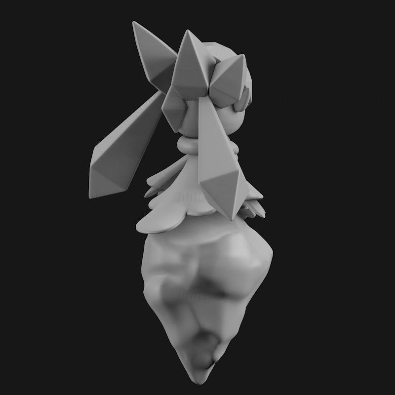 Diancie 3d-utskrift modell STL