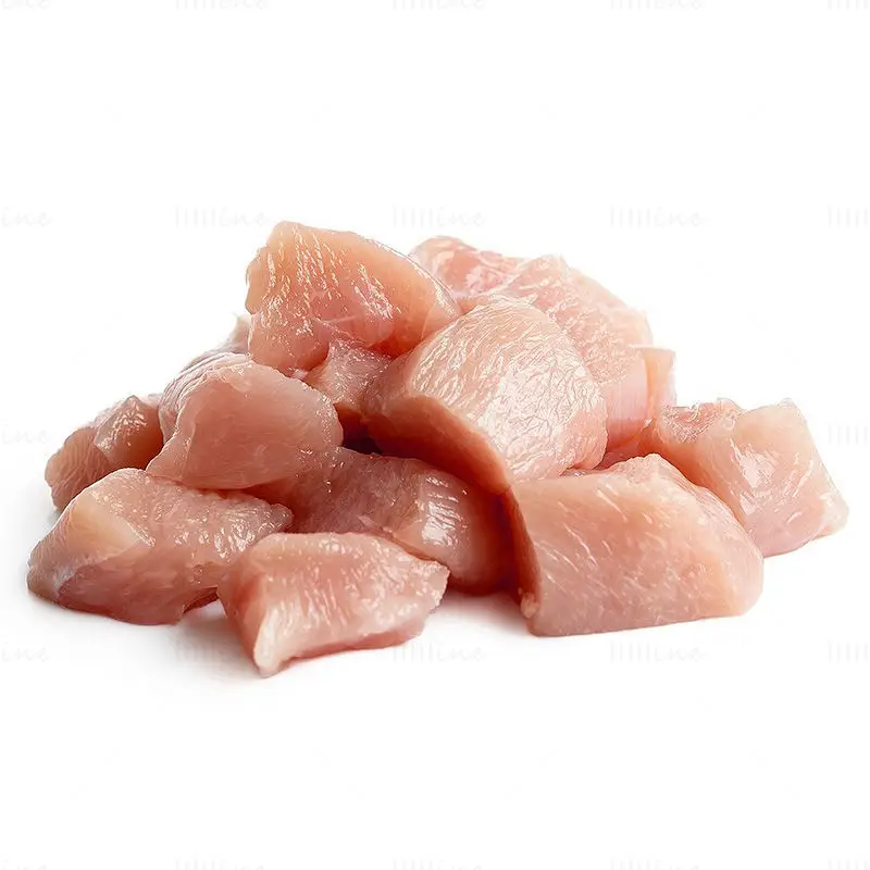 Diced chicken image