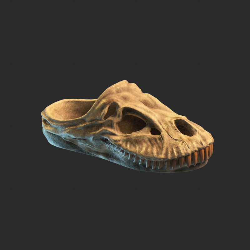 Dinosaur fossile sandaler 3d-utskrift modell STL