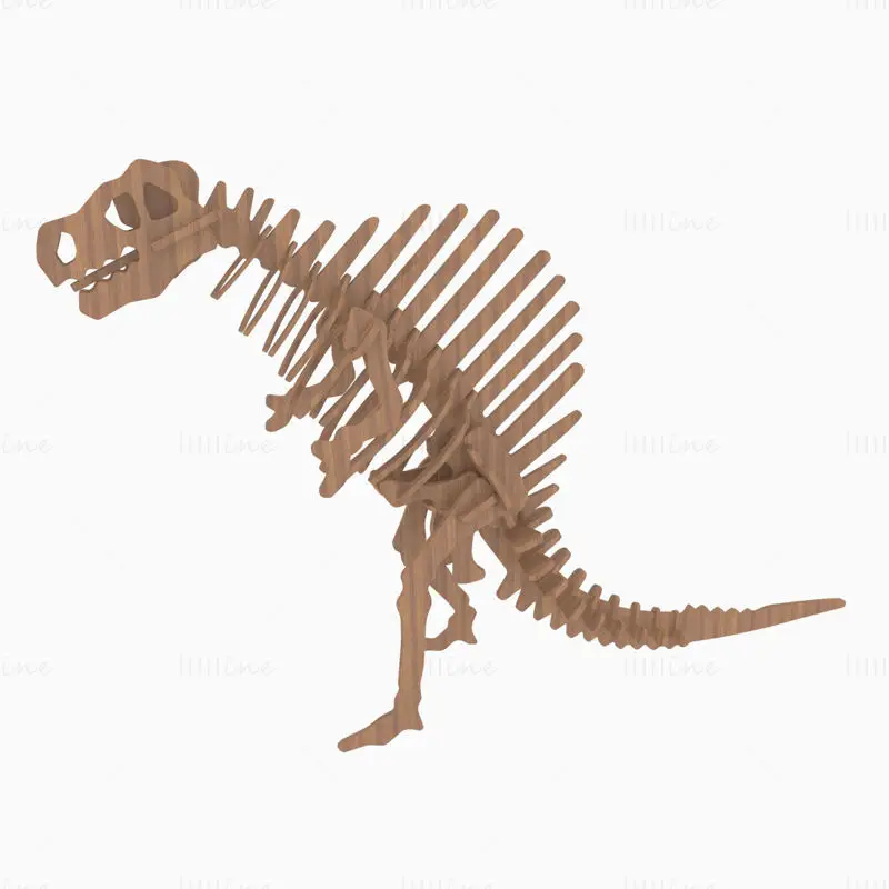 Dinosaurierskelett 3D-Modell