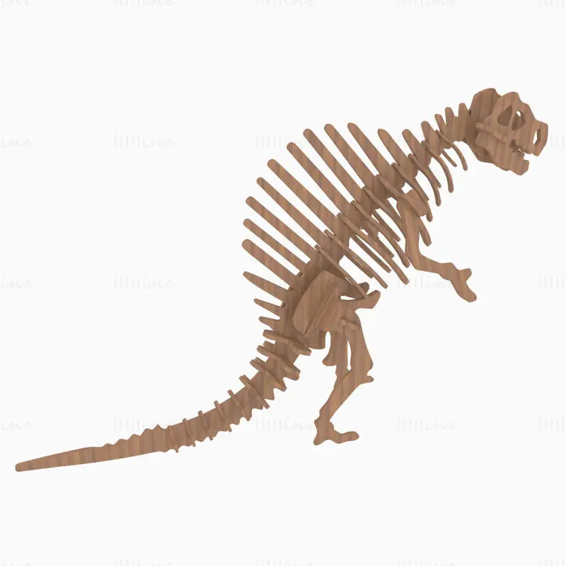 Dinosaurierskelett 3D-Modell