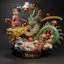 Diorama kid goku and shenlong dragon ball 3D Printing Model STL
