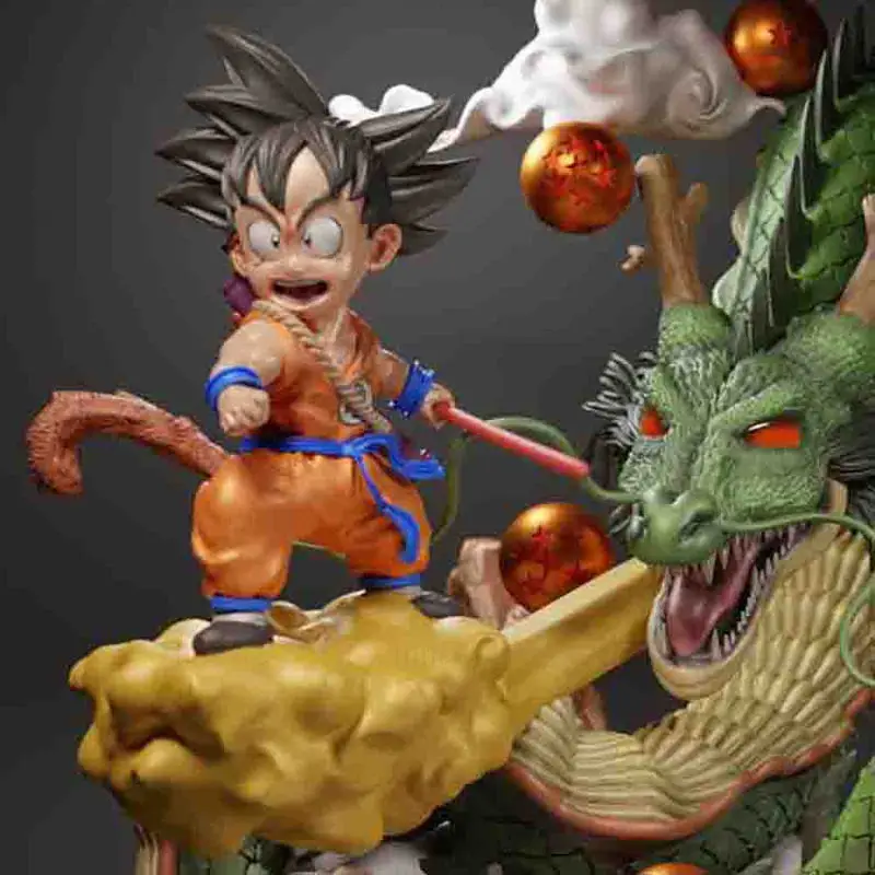 Diorama Kid Goku und Shenlong Dragon Ball 3D-Druck Modell STL