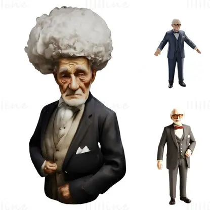 Distinguished Gentlemen 3D Print Model Collection