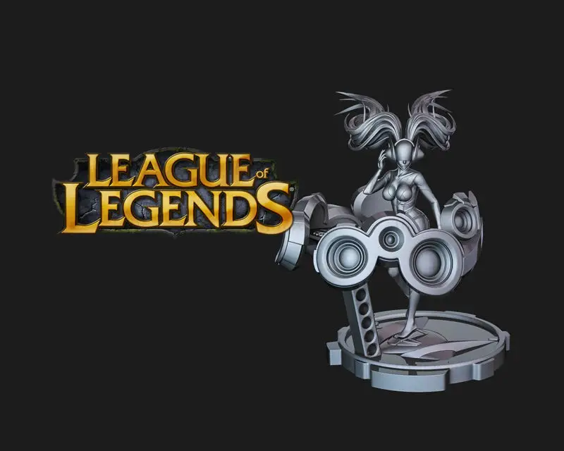 DJ Sona League of Legends 3D Print Model STL File