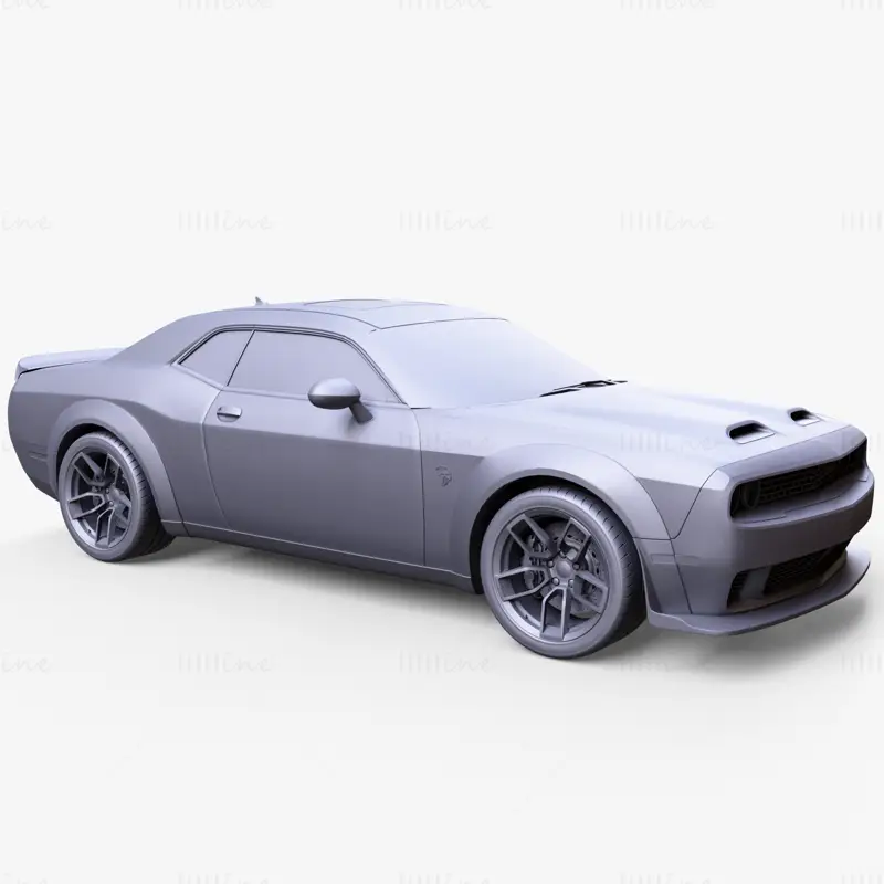 Dodge Challenger Hellcat Redeye 2019 Car 3D Model