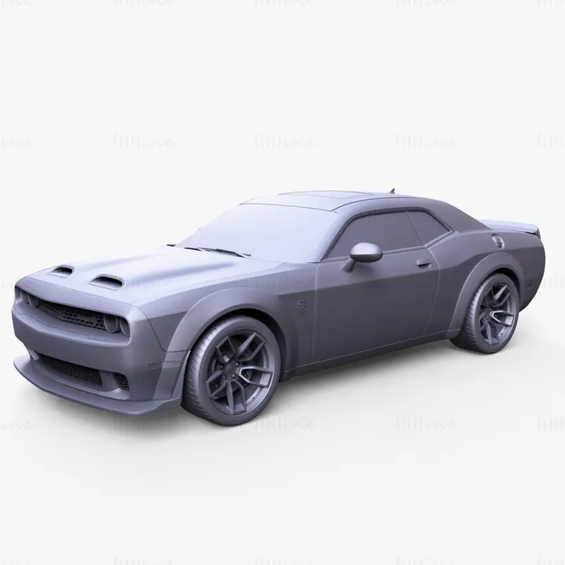Dodge Challenger Hellcat Redeye 2019 Car 3D Model