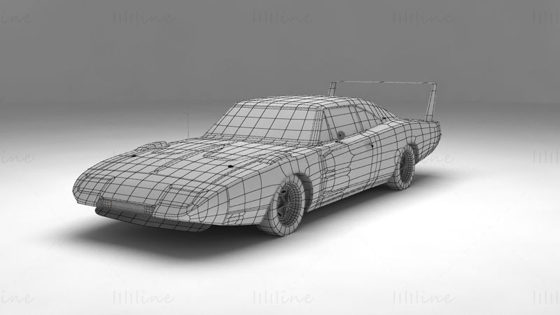 Dodge Charger Daytona 1971 3d model