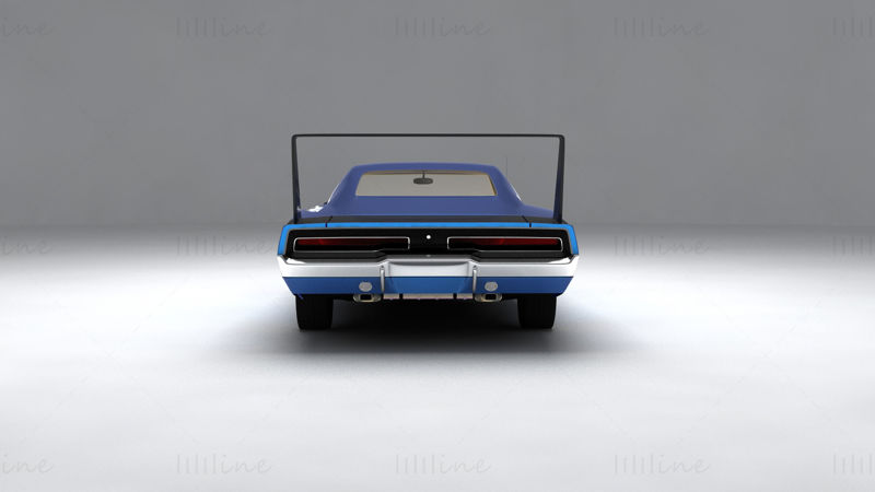 Dodge Charger Daytona 1971 3d model