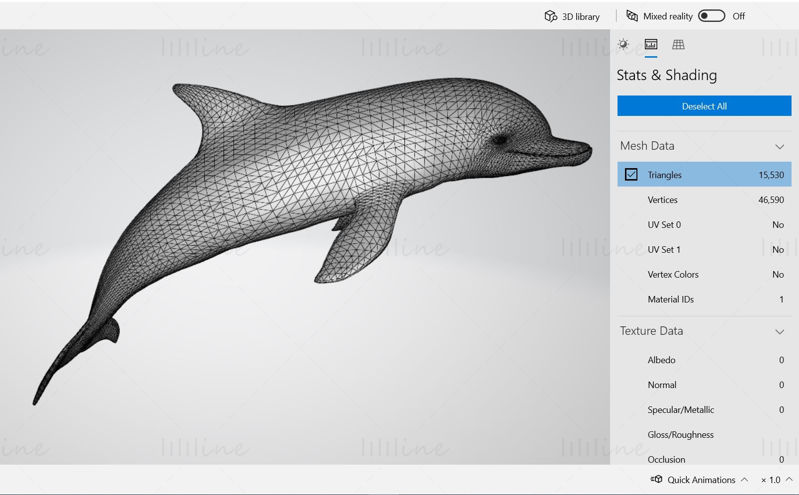 Dolphin Sculptures 3D Model Ready to Print
