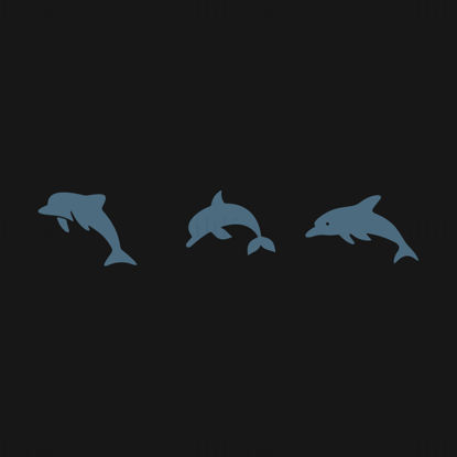 Dolphin vector icon logo
