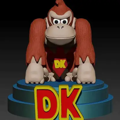 „Donkey Kong Country” Figurine 3D Print Model fișier STL