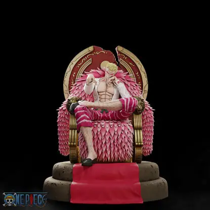 Donquixote Doflamingo - enodelni model 3D tiskanja STL