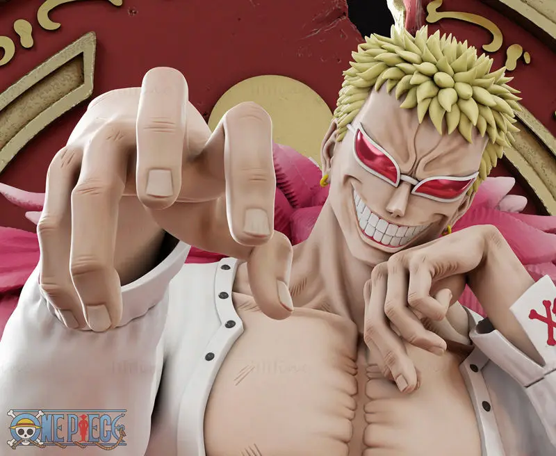 Donquixote Doflamingo - enodelni model 3D tiskanja STL