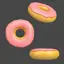 Ícone 3d de donut PNG