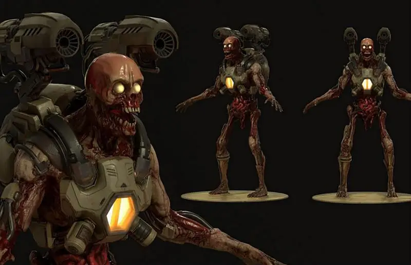 Doom Revenant Monster Figures 3D Print Model STL fájl