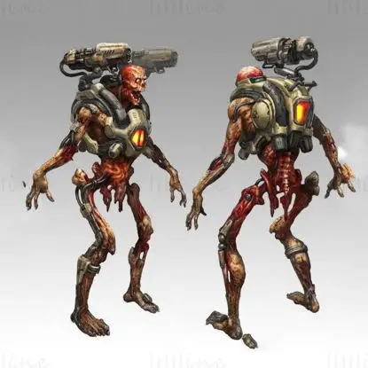 Doom Revenant Monster Figures Modello di stampa 3D File STL