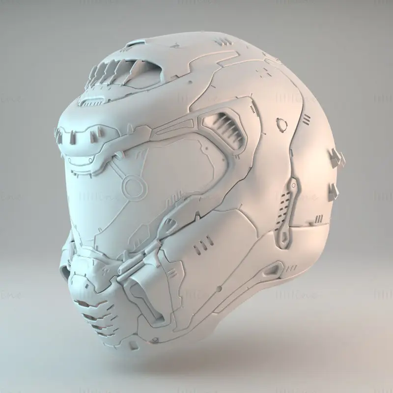 Doom Slayer sisak 3D nyomtatási modell STL